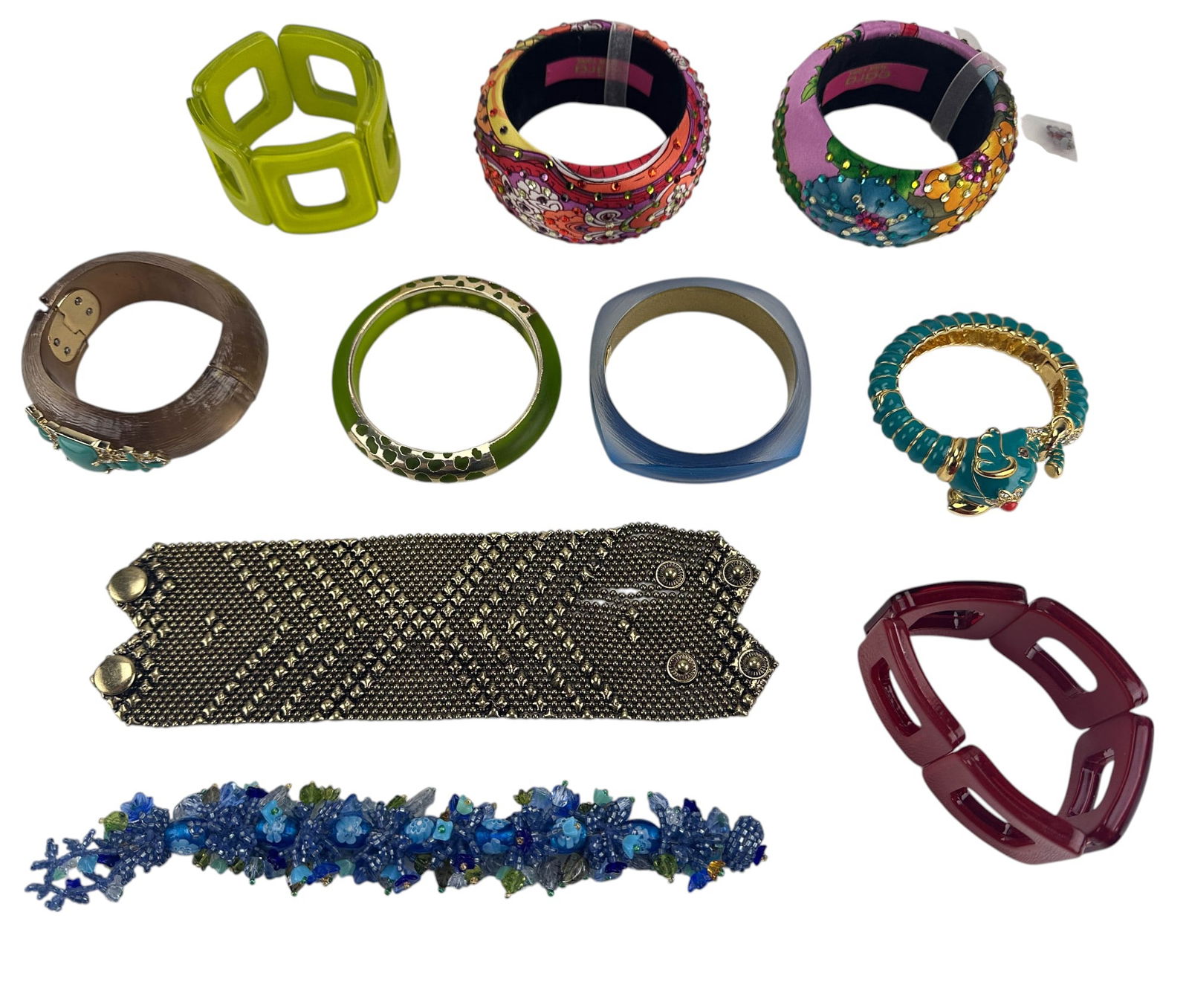 Estate Lot 10 Designer Bracelets KJL Alexis Bittar (1 of 5)