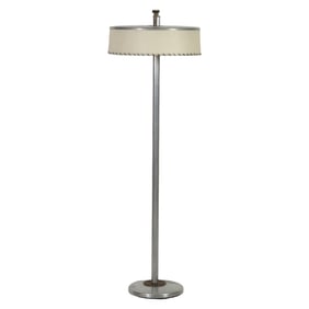 Kurt Versen Style MCM Metal Flip Top Floor Lamp