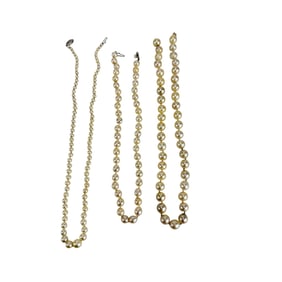 14k Gold Saltwater Cultured Akoya Pearl Necklaces