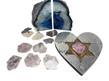 Decorative Minerals, Bookends Birds, Art and More