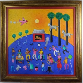 Jose Morillo b1975 Dominican Republic Oil Painting