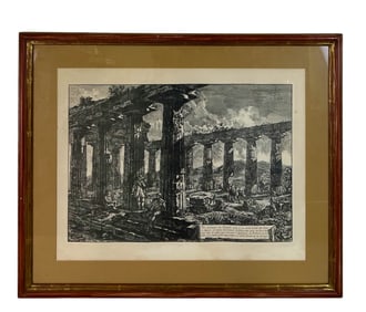 F Piranesi 1758-1810 Architectural Ruins Engraving