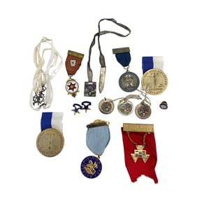 Masonic & Fraternal Medal Pin Ribbons Assorted LOT