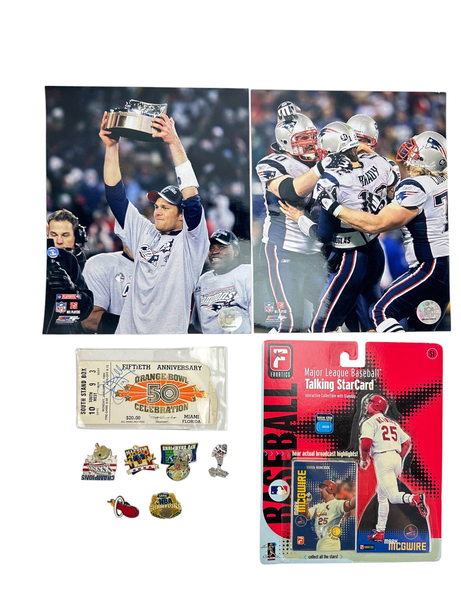 Sports Memorabilia Pins Cards Photos Signed Ticket (1 of 5)