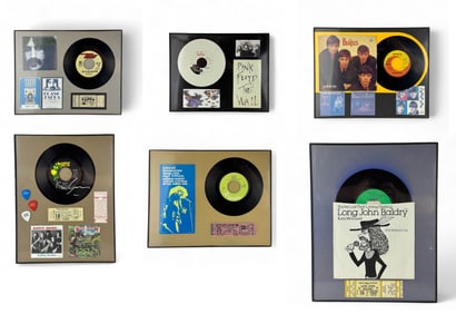 Jethro Tull Pink Floyd 45RPM Records Ticket Stubs