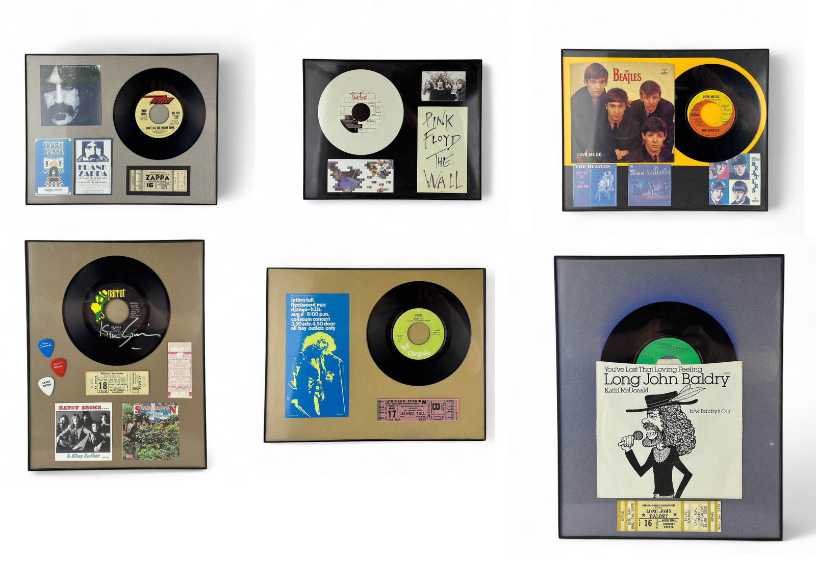 Jethro Tull Pink Floyd 45RPM Records Ticket Stubs (1 of 7)