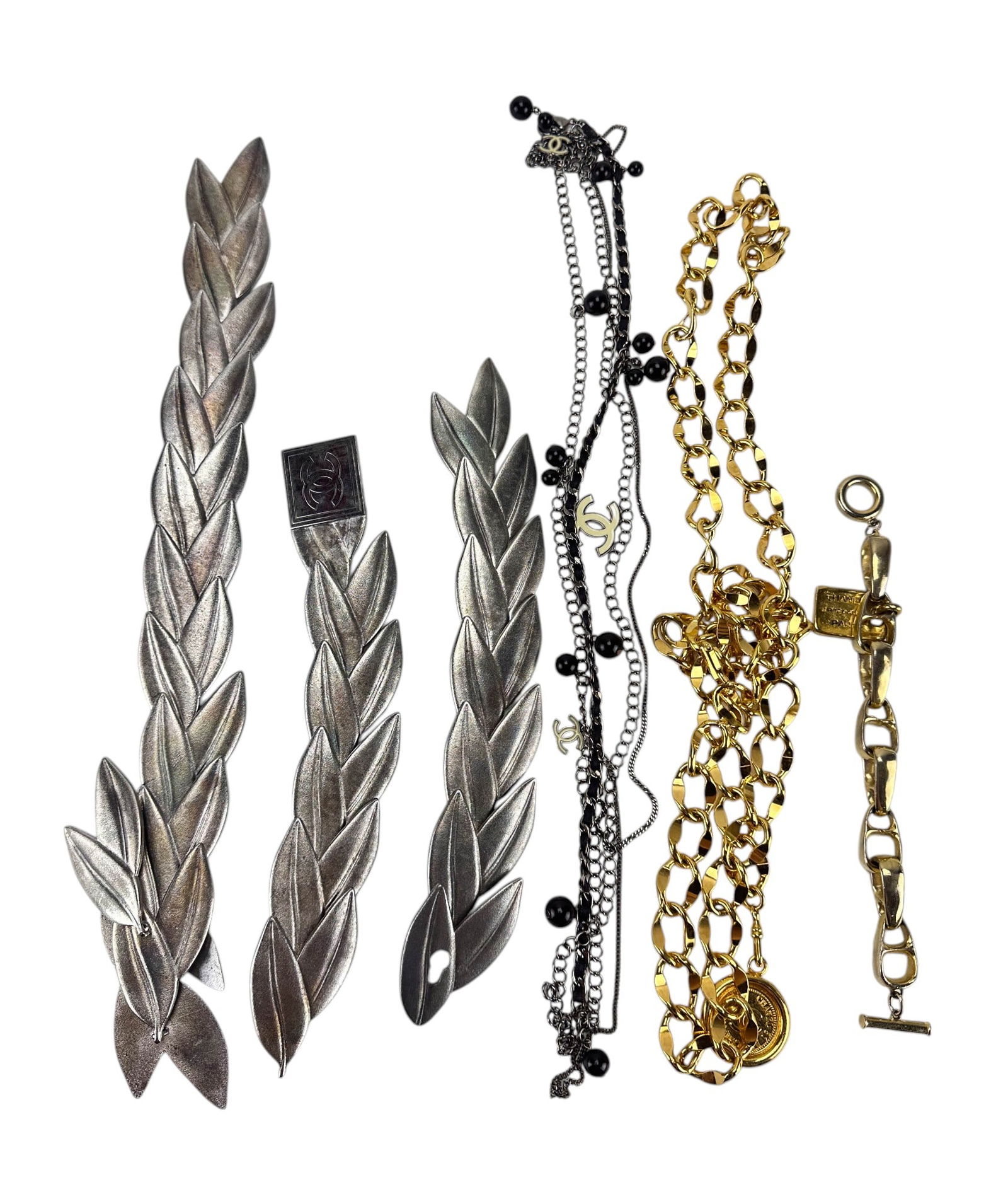 Designer Style Jewelry Bracelet Belt Necklace 4pc (1 of 3)