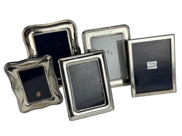 Sterling Silver 925 Photo Photograph Frames 5p LOT