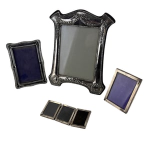 Sterling Silver Photo Photograph Picture Frames 4p
