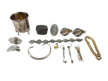Estate Lot 11 Pcs Miscellaneous Sterling 235 grams