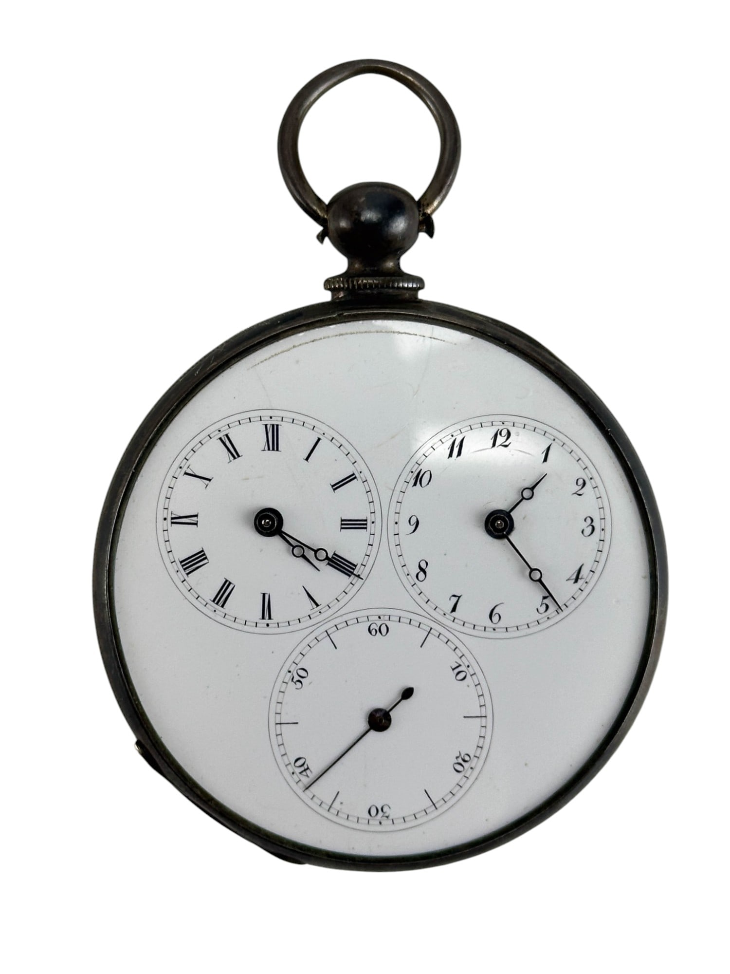 Robert Roskell English Silver Mens Pocket Watch (1 of 4)