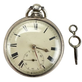 Joseph Johnson Sterling Verge Fusee Pocket Watch