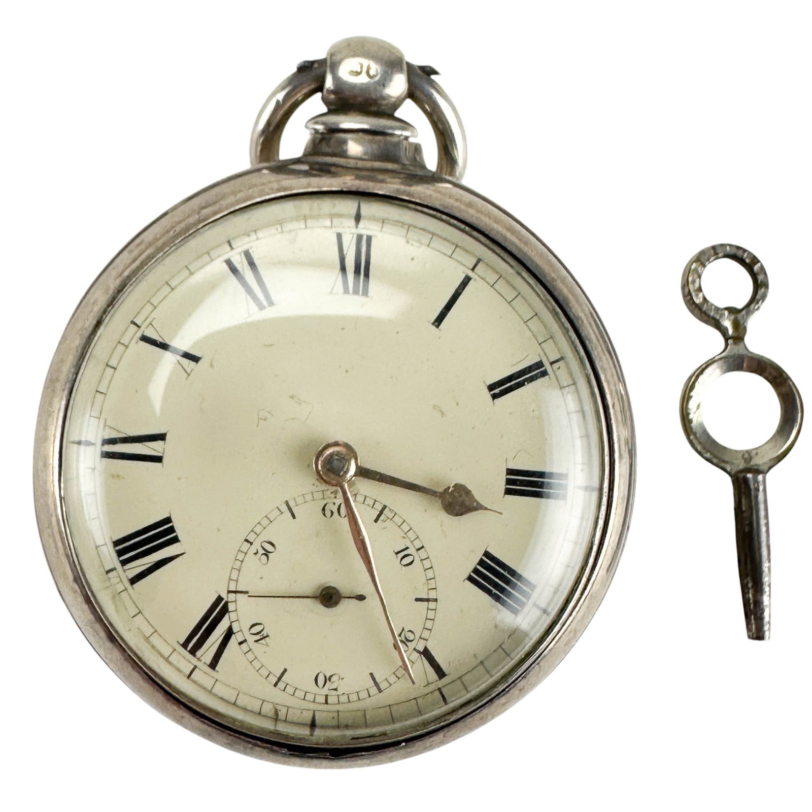 Joseph Johnson Sterling Verge Fusee Pocket Watch (1 of 4)