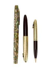 Sheaffer Pen Pencil Set & Cloisonne Fountain Pen