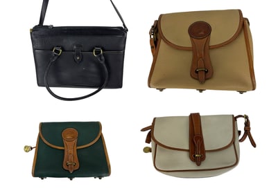 Dooney & Bourke Leather Purse Handbag Bags 4pc LOT