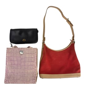 Dooney & Bourke, Coach Handbag Purse Bags 3pc LOT