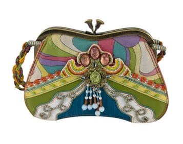 Mary Frances Beaded Bejeweled Handbag Purse Bag