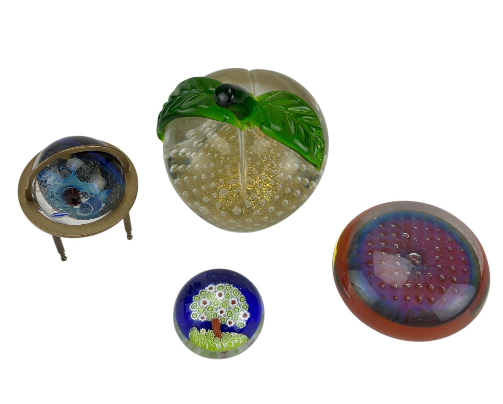 Burch Simpson Murano Vetrati Signed Paperweight 4p (1 of 7)