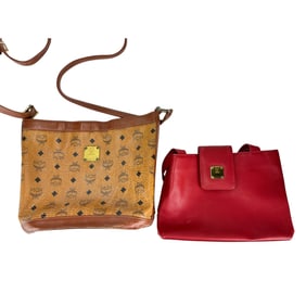 MCM Munchen Leather Crossbody & Red Shoulder Bag