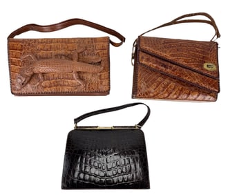 Genuine Crocodile Alligator Leather Handbag Purses
