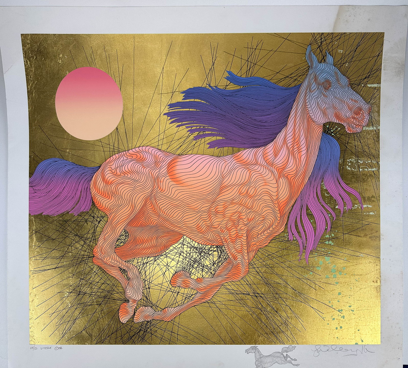 Guillaume Azoulay b1949 Colored Serigraph Print (1 of 7)