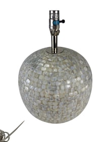 Mother Pearl MOP Mosaic Electric Table Desk Lamp