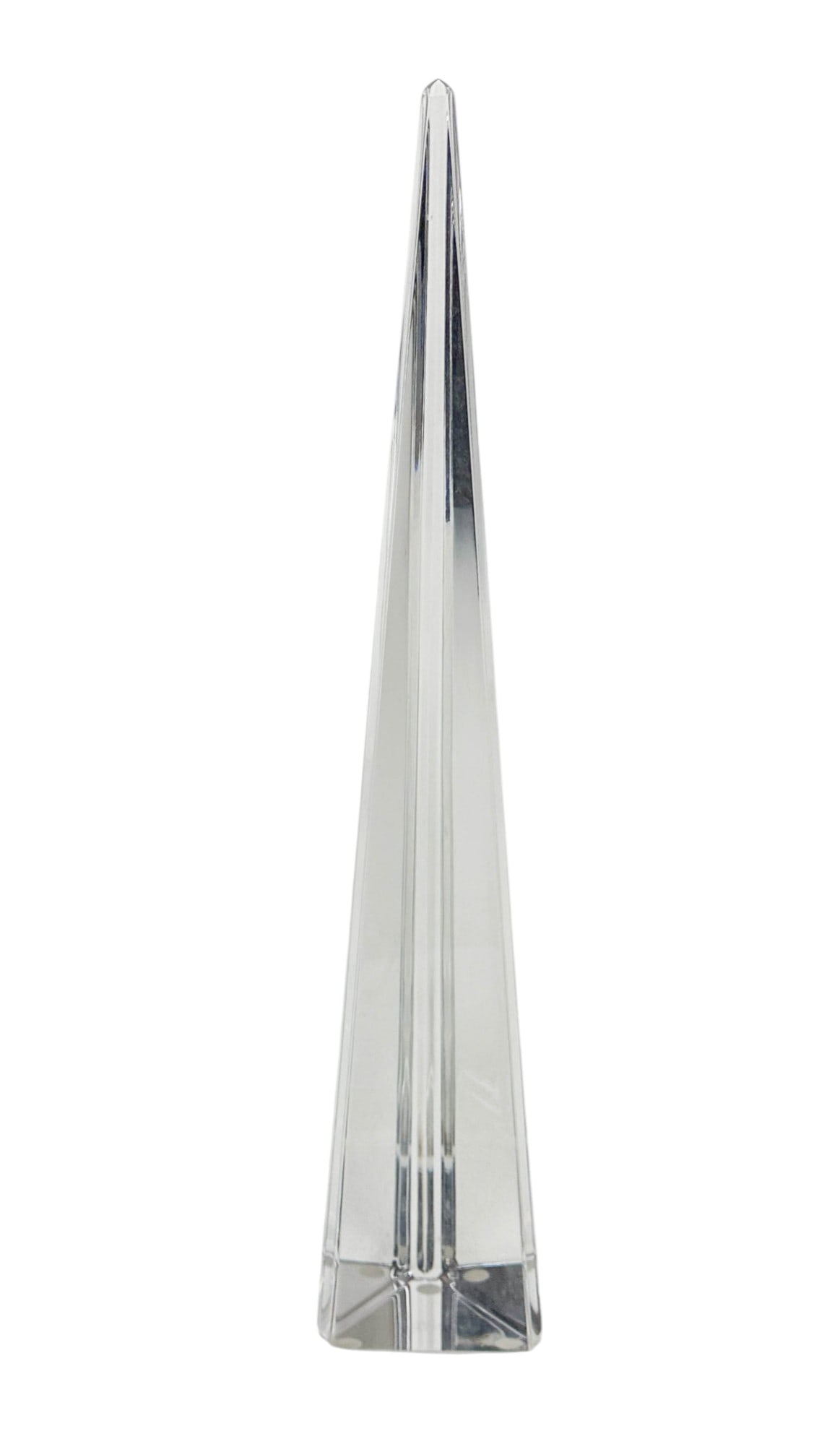 Baccarat French Crystal Pyramid Obelisk Sculpture (1 of 3)