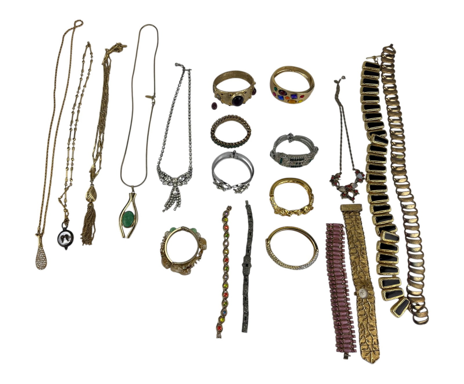 Bangle Bracelet Necklace Costume Jewelry 20pc LOT (1 of 11)