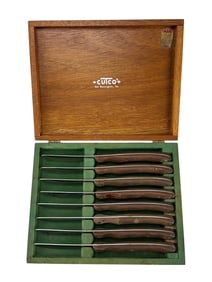 Set 8 Cutco #59 Steak Knives in Original Wood Box