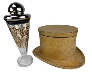 Alessi Campari Shaker & Wood Top Hat Ice Bucket