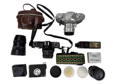 Mamiya Exakta Zeiss Ikon Camera & Lens ESTATE LOT