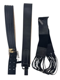 Lafayette 148 New York Leather Fashion Belts 3pc