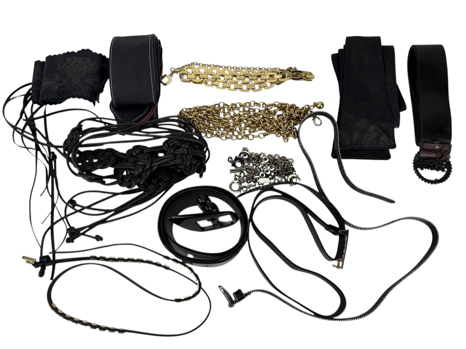 Lafayette St. John Ferragamo Rinaldi Belts 12p LOT (1 of 6)