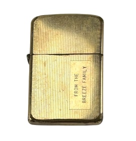 Zippo 10K Gold Filled Cigarette Lighter Box Pouch