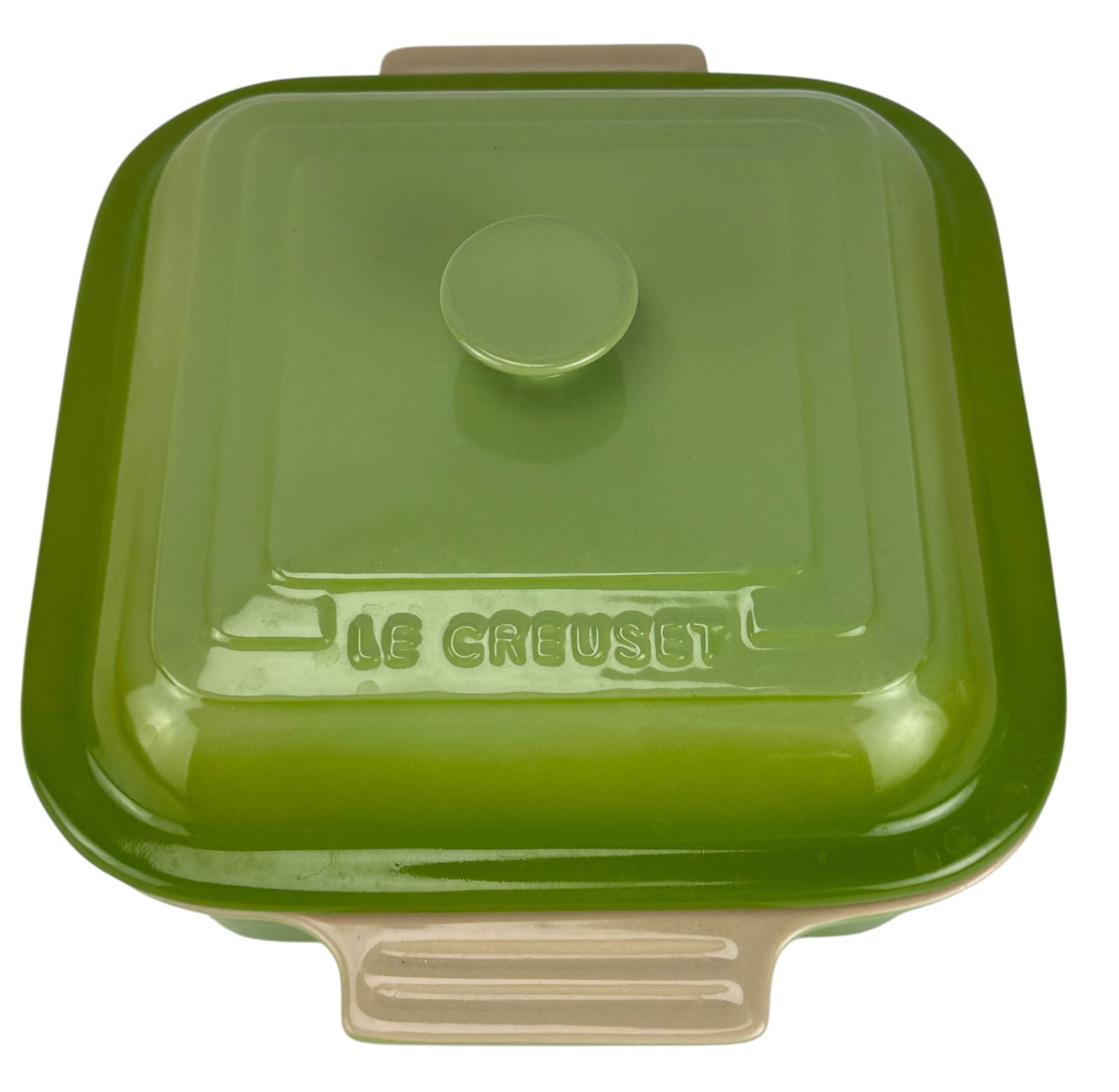 Le Creuset Green Stoneware Lidded Casserole Baker (1 of 7)