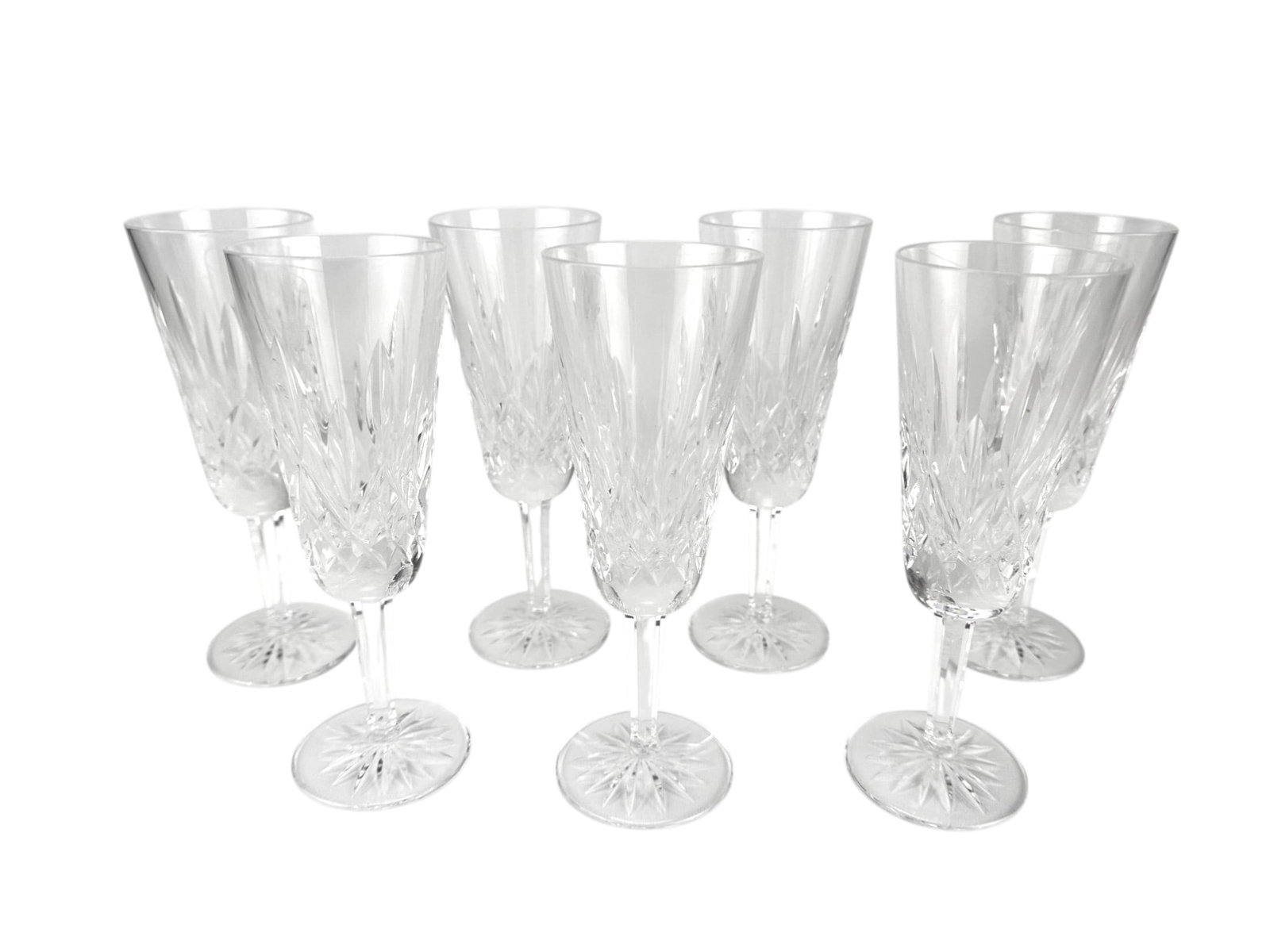 Waterford Crystal Lismore Fluted Champagne 7pc LOT (1 of 2)