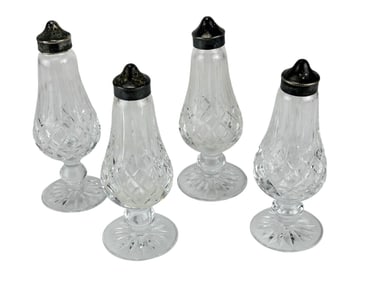 Waterford Crystal Lismore Salt Pepper Shakers 4pc