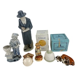Hummel Goebel NAO Lladro Bell Rabbi Figurine 6pc