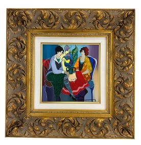 Itzchak Tarkay 1935-2012 Colored Serigraph Print