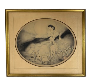 Louis Icart 1888-1950 Art Deco Colored Etching