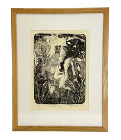 Patricia Happ Poska Surreal Black & White Etching