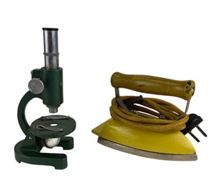 Gold Seal Mini Travel Iron & 150X Toy Microscope