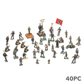 Third Reich WW2 Metal Toy Soldier Figure 40p LOT