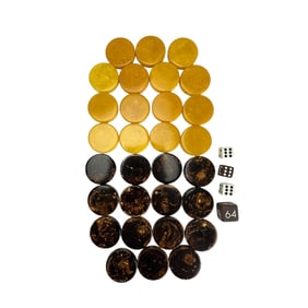 Butterscotch & Root Beer Bakelite Game Chips 30pc