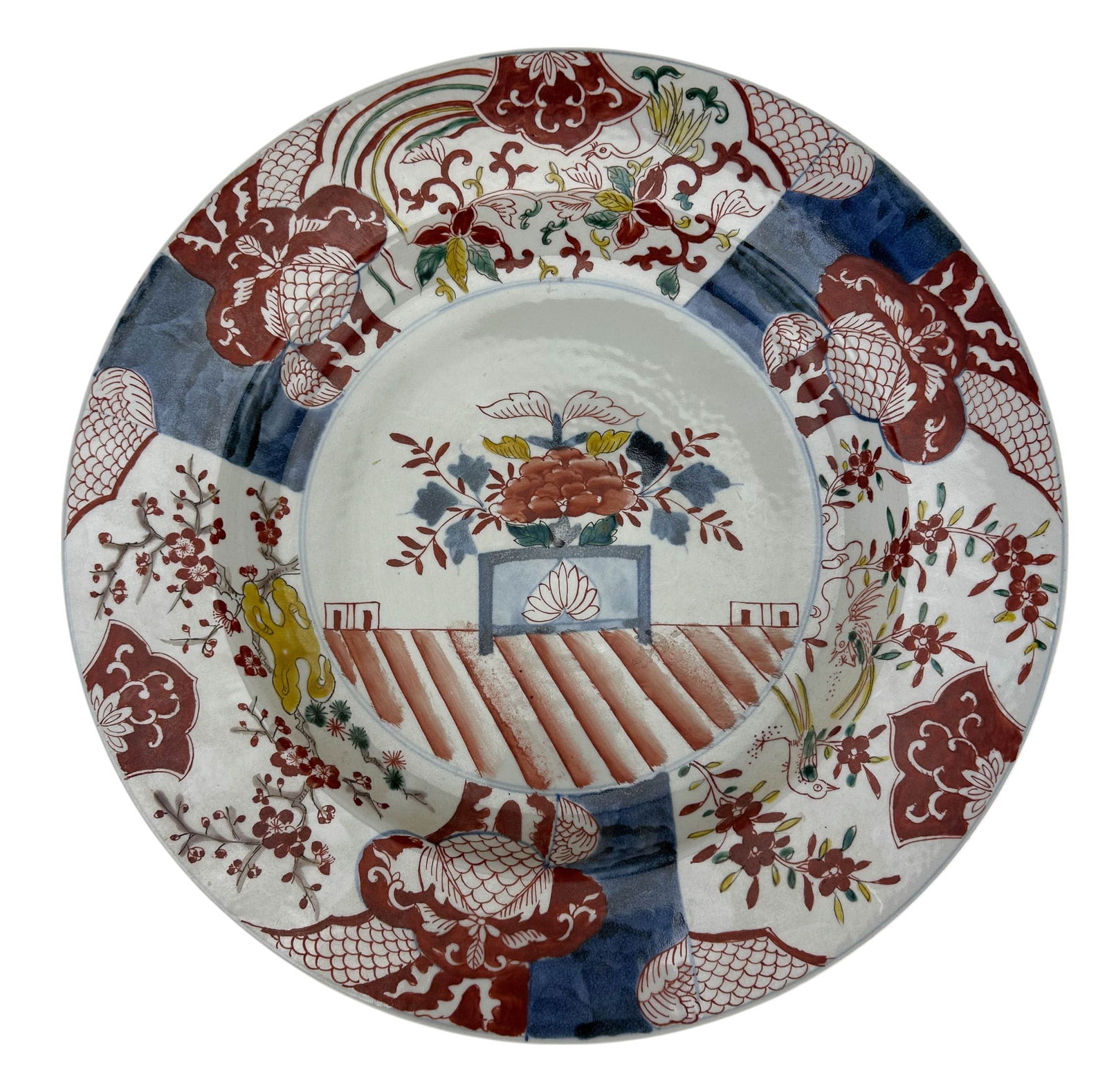 Japanese Imari Style Porcelain Charger Plate 15" (1 of 5)