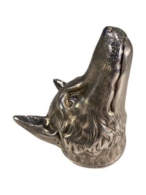 English Sterling Silver Fox Stirrup Cup 140g