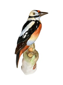 Herend Hungarian Porcelain Bird Figurine w/ Acorns