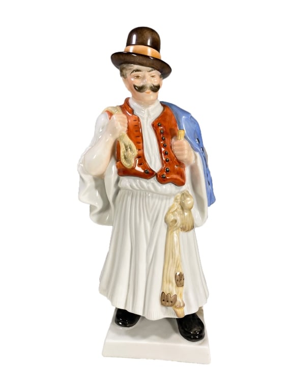 Herend HP Porcelain Hungarian Man Figurine SIGNED (1 of 6)