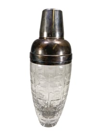 Baccarat Equinox Cut Crystal Cocktail S/P Shaker