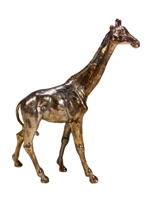 Vintage Sterling 925 Objet d'art Giraffe Figurine (1 of 5)